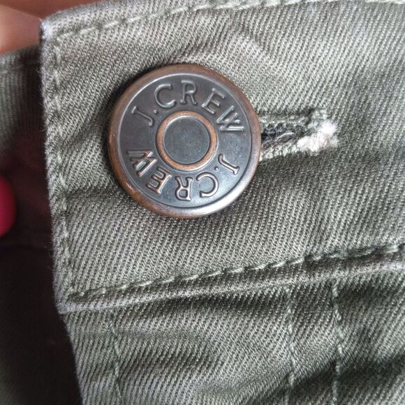 J. Crew Toothpick olive green khaki skinny ankle pants 29 - Picture 5 of 10